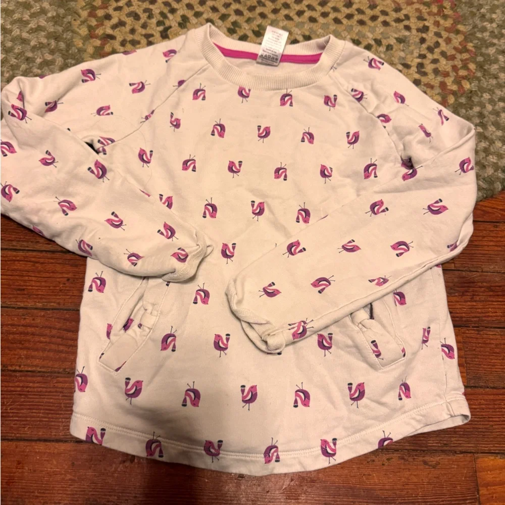 Gymboree Bird Print Sweatshirt girls 7-8